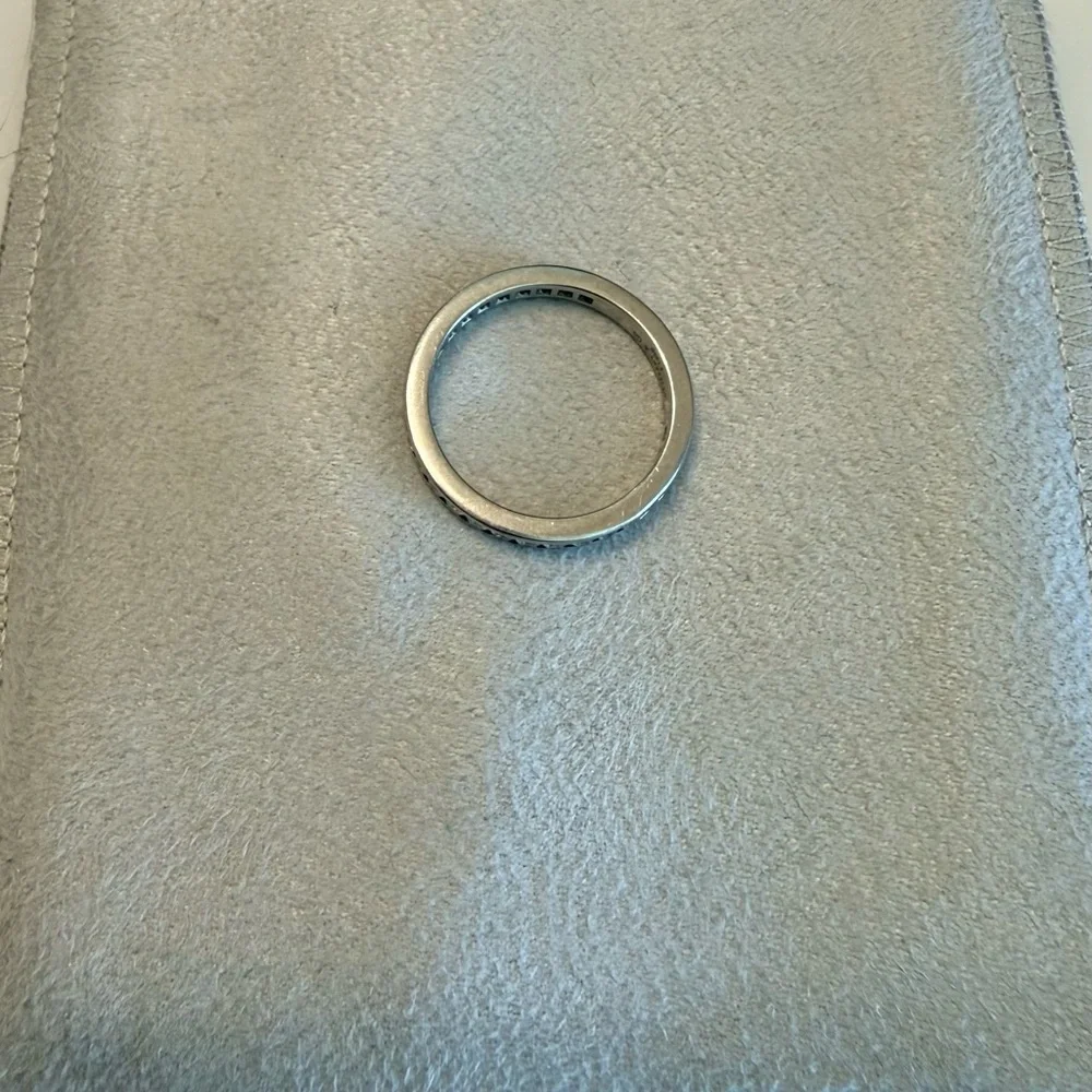 Tiffany & Co. Silver Diamond Eternity Band